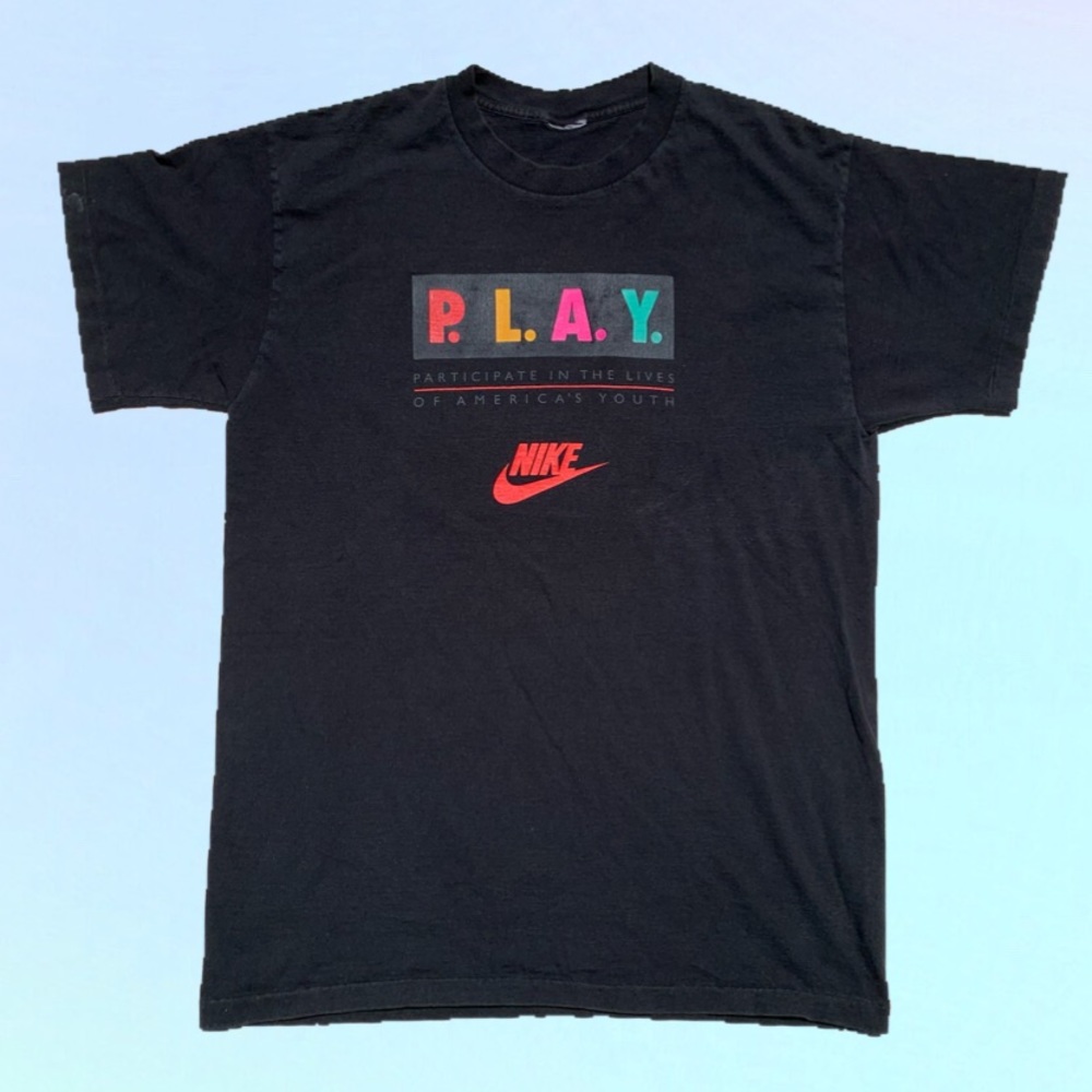 Vintage 1990’s Nike Play Shirt Single Stitch Large